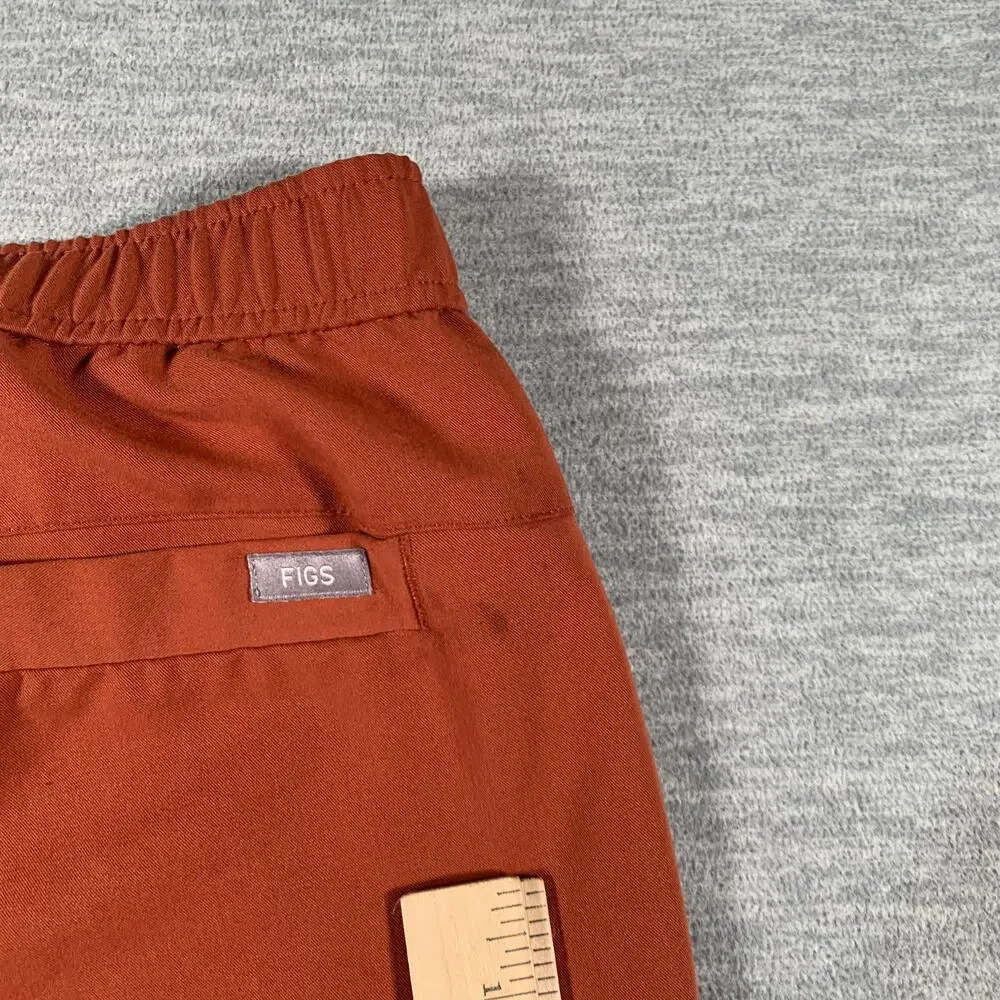 FIGS Pants Mens XS Orange Technical Collection Jogger Scrub Workwear Stretch